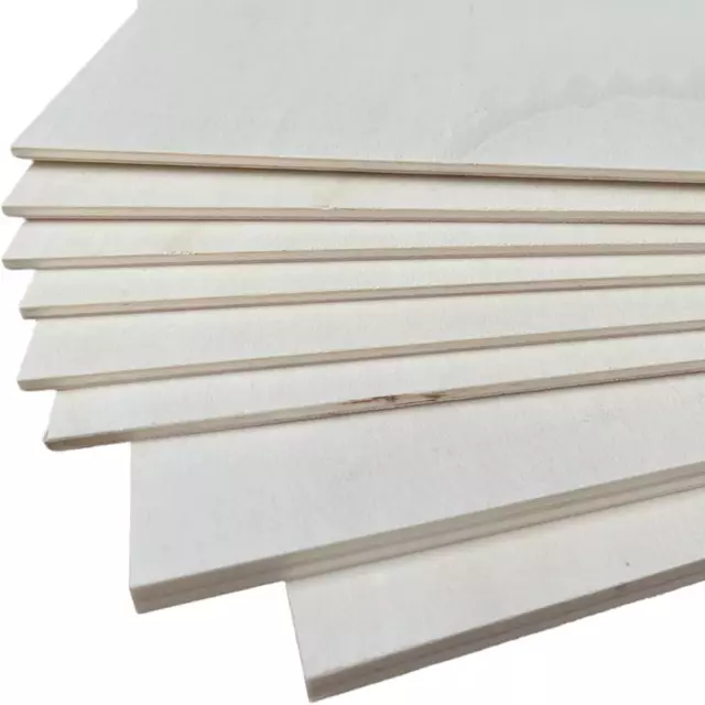 10x A6 Birkensperrholz 4mm - 148x105mm Für Laser CNC Basteln