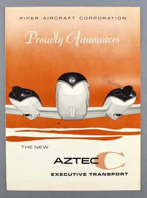 Piper Aztec Executive Manufacturers Sales Brochure Factory