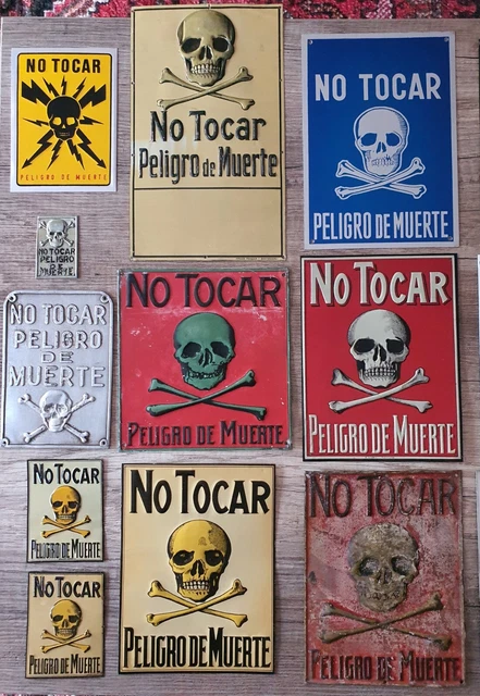 Señales Antiguas De Peligro Riesgo Eléctrico