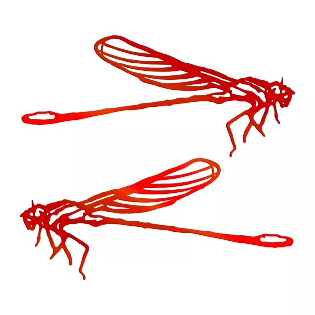 Dragonfly Decal - Dragon Fly Sticker 2 Pack - Select Chrome Color And Size