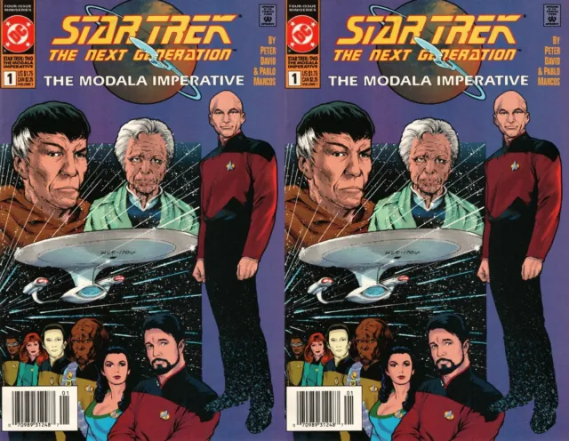 Star Trek: Next Generation Modala Imperative #1 Newsstand (1991) DC - 2 Comics