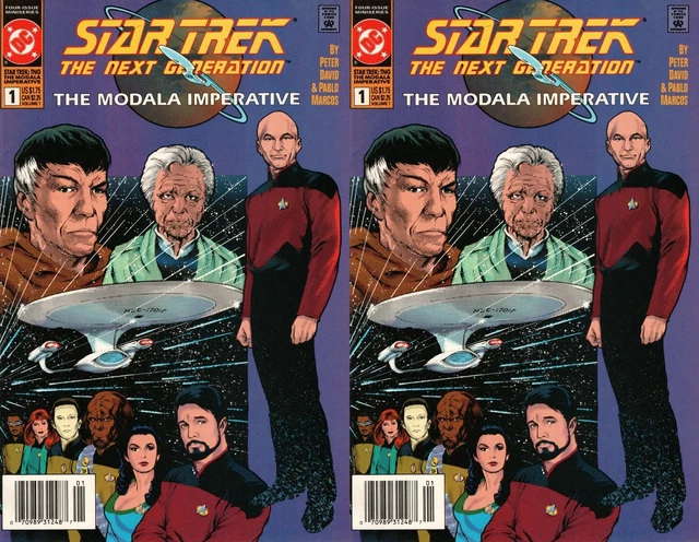 Star Trek: Next Generation Modala Imperative #1 Newsstand (1991) DC - 2 Comics