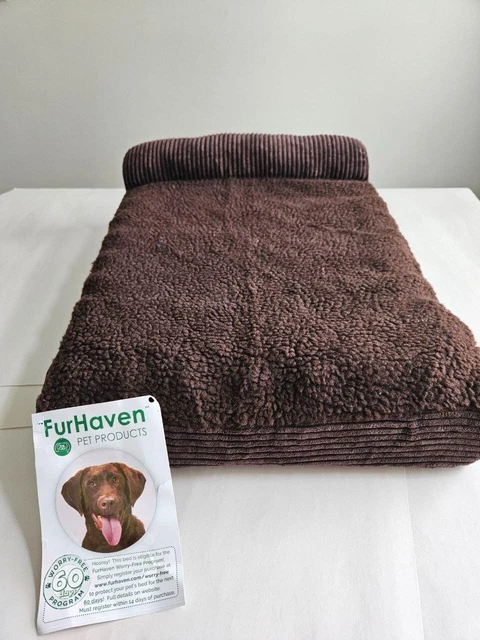 Furhaven Orthopedic Dog Bed for Small Dogs w/ Removable Bolster & Washable Cover