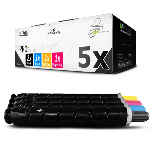 5x Toner für Canon C 2020 2025 2030 2220 2225 2230 i L C-EXV34 CMYK