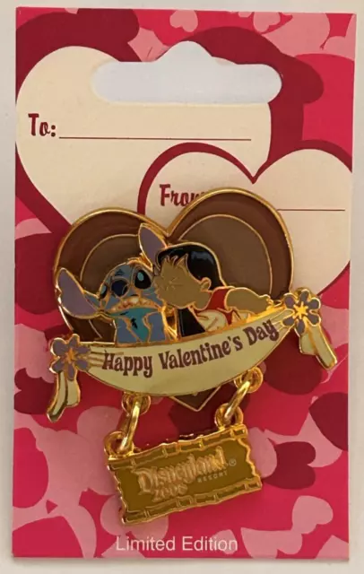 Disney Pin Lilo & Stitch From Happy Valentine’s Day 2006 Le 1000 Pins Set/Lot