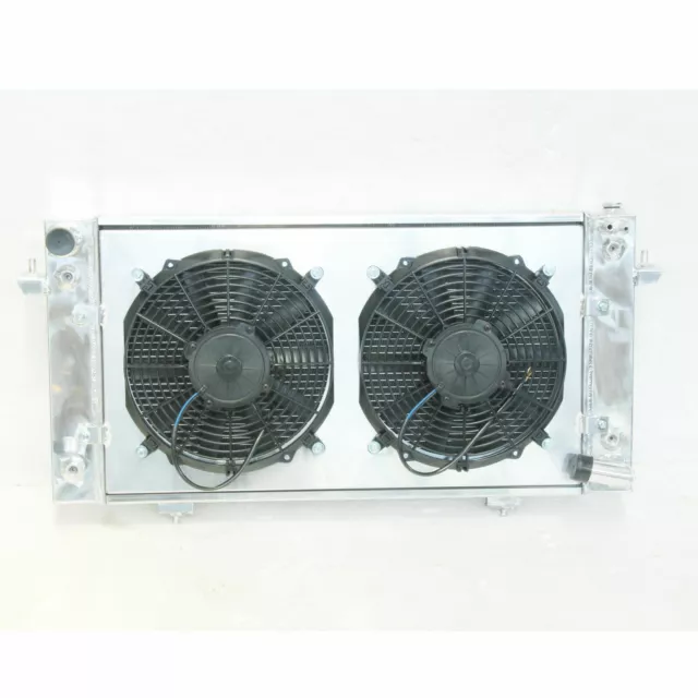 Aluminum Radiator + Fan Shroud For 1989-1999 Land Rover Discovery Range Rover AT 2