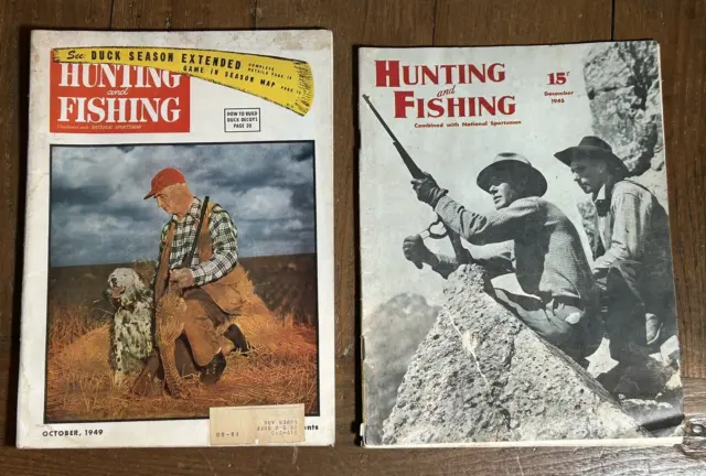 VINTAGE LOT OF 2 Hunting and Fishing Magazines July 1931 & Oct. 1933  Framable £9.53 - PicClick UK