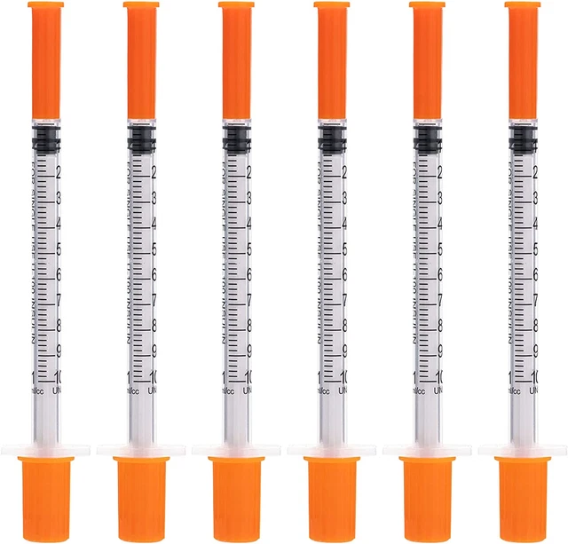1Ml with 30 Gauge 1/2 Inch Syringe, Individually Sealed (100 PACK)