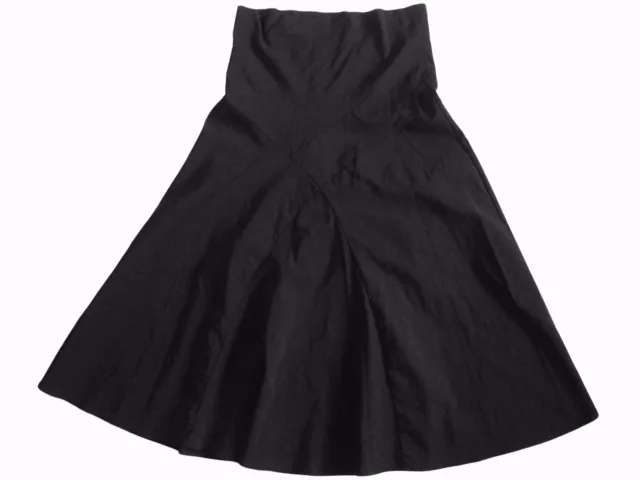 TARGET black stretch flared midi skirt 12 maternity? dress? as new!