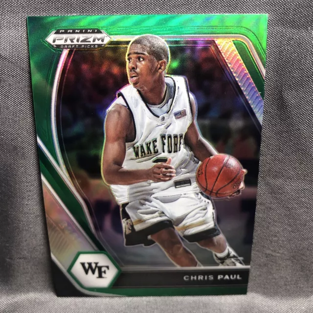 2021 Panini Prizm Draft Picks Chris Paul Green Prizm #68 Wake Forest