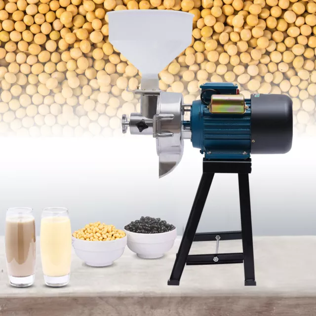 2200W 110V Grain Mills Electric Grain Grinder Corn Wheat Flour Mill W/Funnel