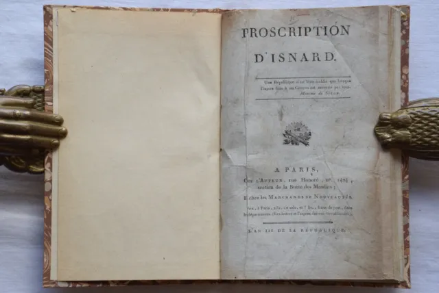 Maximin Isnard - Révolution - Proscription d'Isnard - 1794