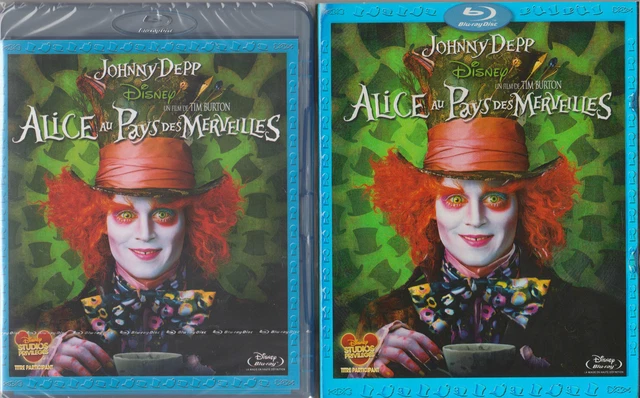 BLU-RAY ALICE AU PAYS DES MERVEILLES Disney Tim BURTON Johnny Deep SOUS
