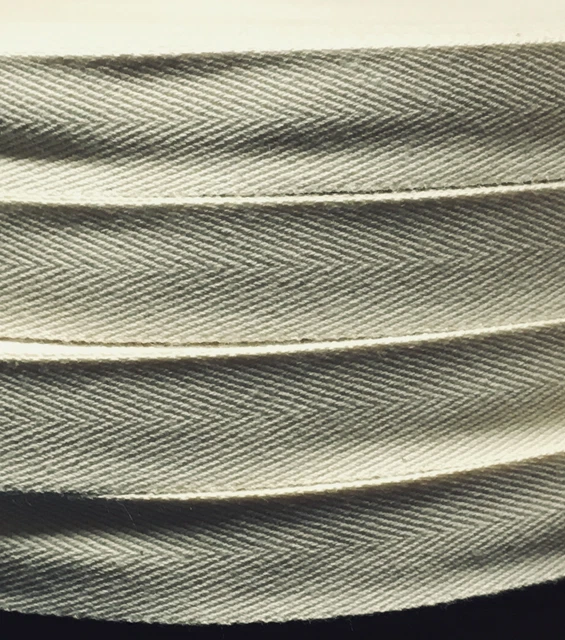 Galon Sergé 15 Mm Marine Et Argent - Longueur 5 Mètres, Fabriqué En France - Idéal Pour La Couture, La Décoration Ou Le Marquage