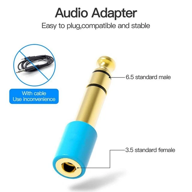3Po 3.5mm 1/8Inch Female Jack Stereo Headphone AUX Cable Audio Adapter Plug Q5B2 3