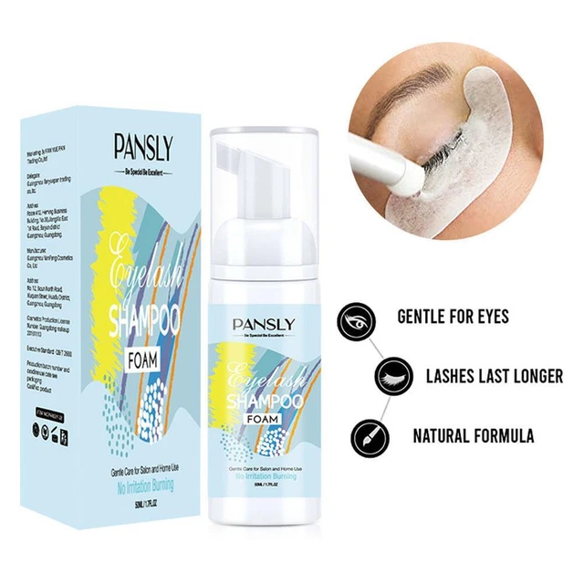 Eyelash Extension Foaming Shampoo Foam Cleanser Eyelid Lash Inc Brush A6H3