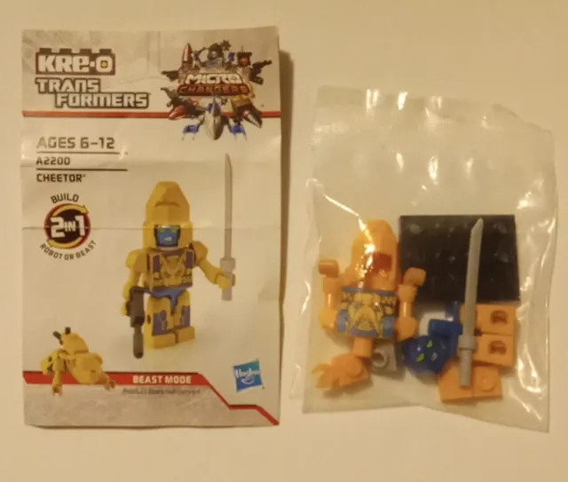 Transformers Kreo “Cheetor" Kre-O Micro Changers Mini Figure 2 in 1 Kit