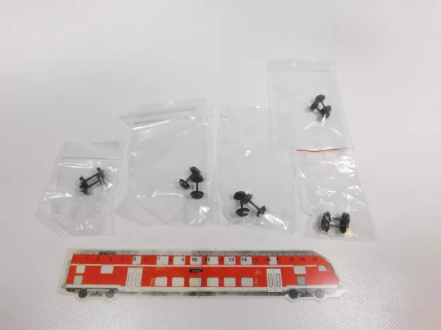 CG698-0,5 #10x Märklin Hamo H0 / Dc Spitz-Radsatz Avec Scheibenräder, Mint