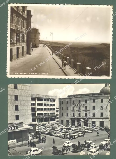 CATANZARO. 2 Cartoline d'epoca formato grande viaggiate nel 1940 e 1966