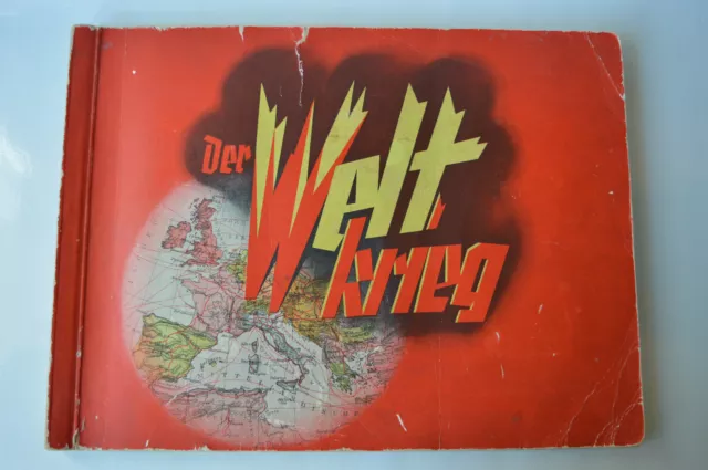 1920 German Cigarette Card Album Der Welt Krieg WWI Complete 270 card set
