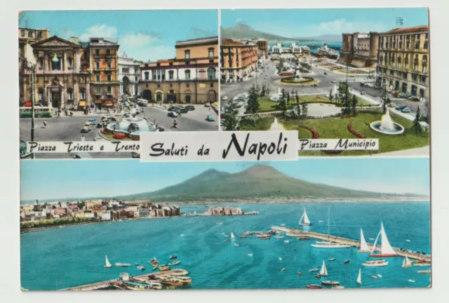 Saluti Da Napoli Cartolina Fg Vg 1961 - Cecami