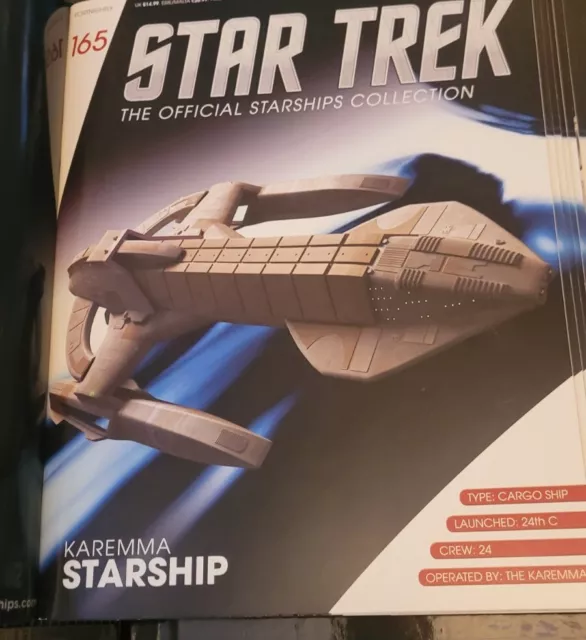 Star Trek Eaglemoss Issue 165 Karrema Ship & Magazine