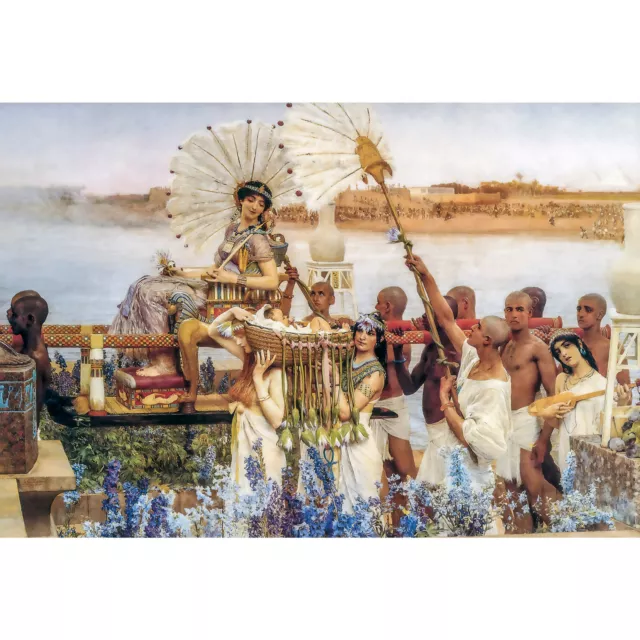 Lawrence Alma-Tadema, Finding of Moses, 1904, Pearl Photo Paper, 12" x 18"