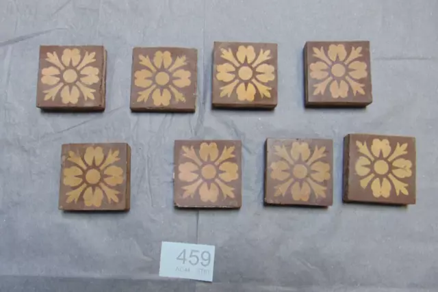 Antique Victorian Hall Floor Encaustic Gothic Path Floor Border Motif ref 459