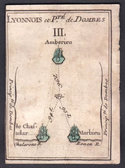 1780 Lyon Dombes Frankreich carte a jouer cartes playing card Spielkarte cards