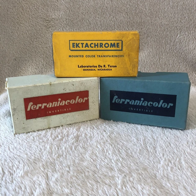 Ferraniacolor, Ektacromo 24 x 36 mm Foto Deslizador Montajes Paquete Deslizante Sin Vidrio