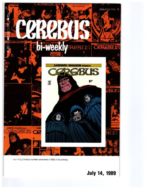 Cerebus Bi-Weekly July 14, 1989 Reprints # 17 VF 8.0 White Pages