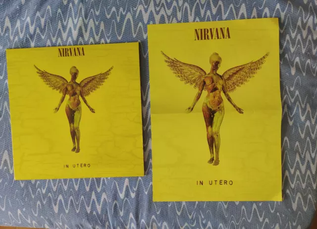 Nirvana  - In  Utero   -  Lp + Poster   Europe Nuovo