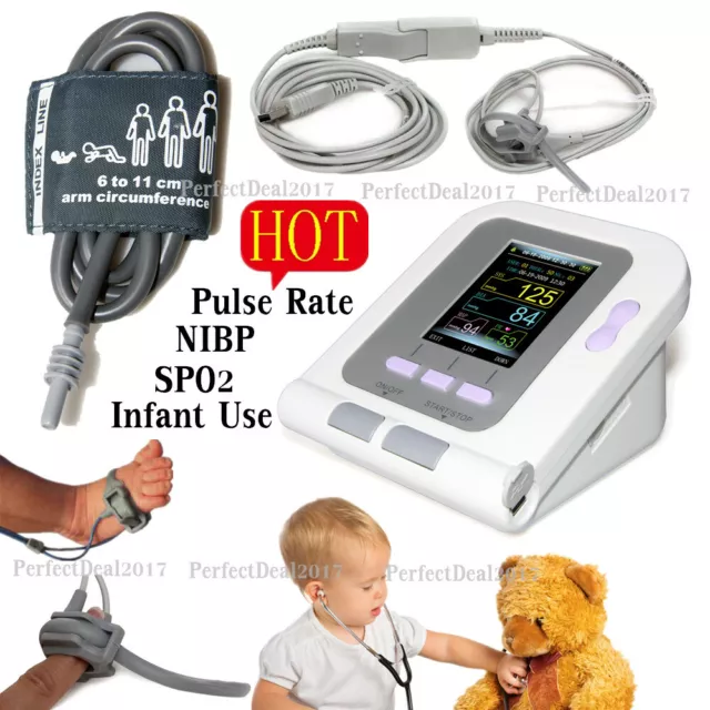 Digital Neugeborene / Kinder Blutdruckmessgerät NIBP Monitor + SPO2 + Software