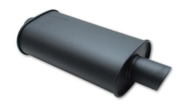Vibrant Performance STREETPOWER FLAT BLACK O val Muffler 2.25in inlet 1145