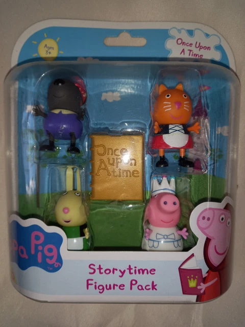 Nuova confezione figure Peppa Pig Storytime Once Upon a Time. 3+