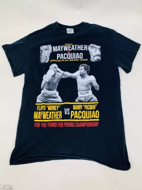 Floyd Mayweather T-Shirt Men's Black Money Rap Tee Vs Pacquiao Adult Boxing Sz S