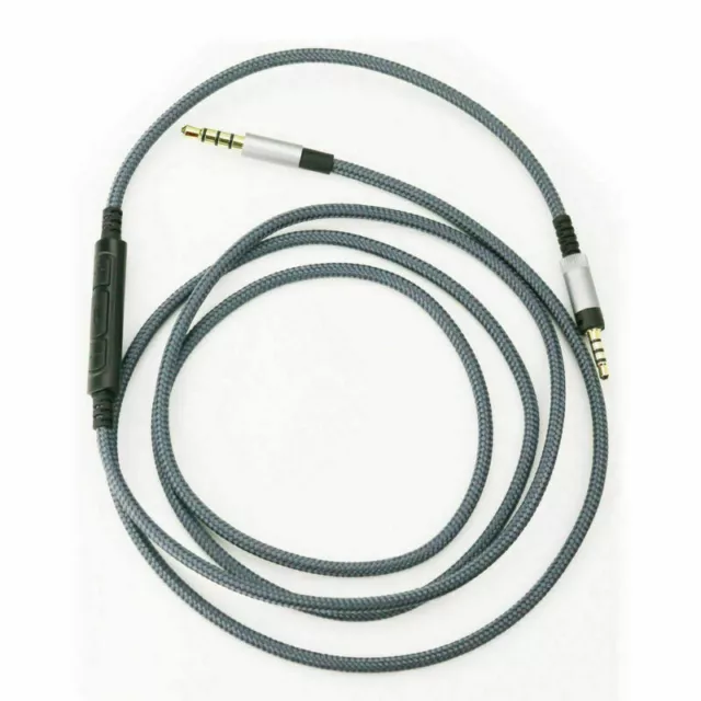 120/150cm Cable with Mic Volume Control Aux Cord Sennheiser Momentum headphone