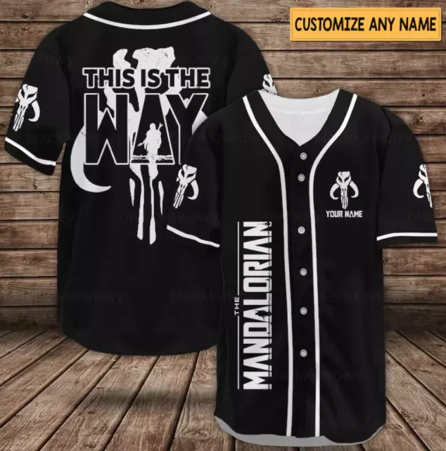 Personalized Star Wars Mandalorian 3D Baseball Jersey Shirt US SIZE BEST PRICE