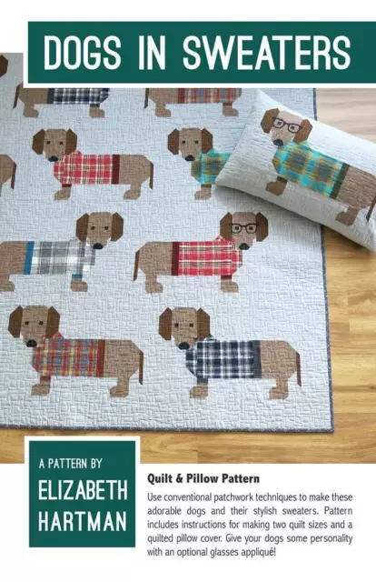 Elizabeth Hartman Quilt Pattern: Dogs in Sweaters