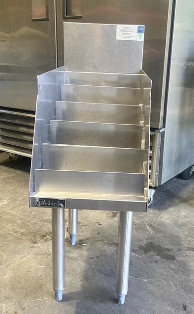 Perlick TS12LS Free Standing Underbar 5-Step Liquor Bottle Display w/ Guards NSF Perlick TS12LS Free Standing Underbar 5-Step Liquor Bottle Display w/ Guards NSF