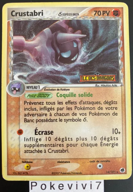 Carte Pokemon CRUSTABRI 14/101 Rare Reverse Bloc EX Ile des Dragons FR