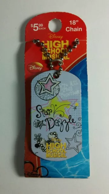 Hsm High School Musical Star Dazzle Purple Yw Dog Tag Necklace Stocking Stuffer