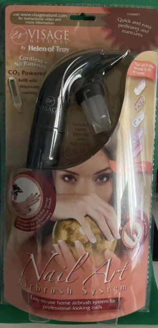 Sistema de aerógrafo inalámbrico Face Naturel de Helena de Troya arte en uñas