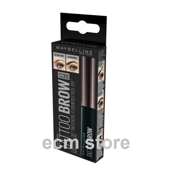 MAYBELLINE TATTOO BROW Cire à Sourcils Marron Foncé dark brown encre /EBOQ