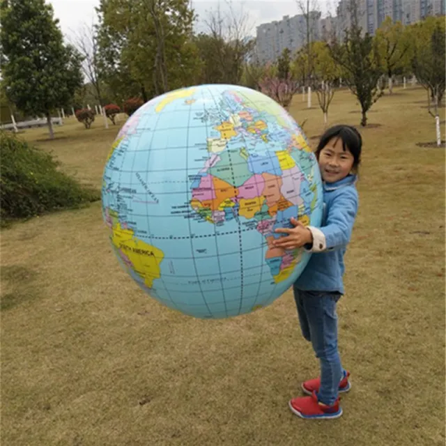 90cm Inflatable Globe for Game World Map Education Props for Elementa