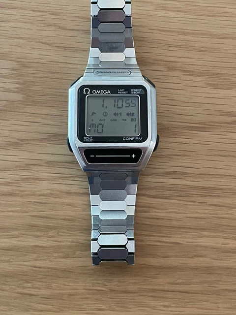 VINTAGE OMEGA SENSOR Quartz, digital Chronograph watch $989.00 ...