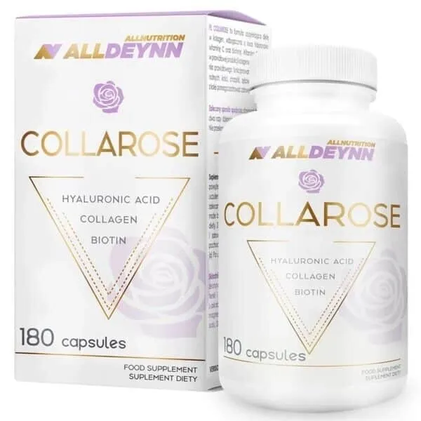 Allnutrition AllDeynn Collarose Hyaluronic Acid Collagen Biotin Vit C - 180 caps