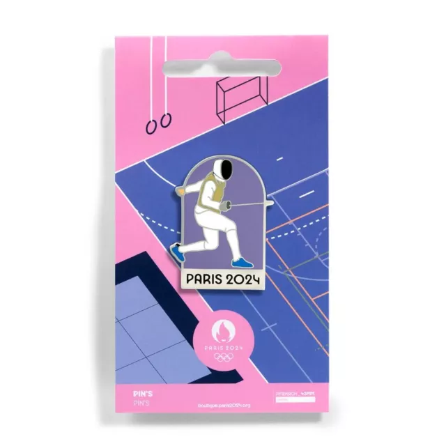 PINS SPORT JEUX olympiques 2024 Escrime fencing signé Drago EUR 9,90
