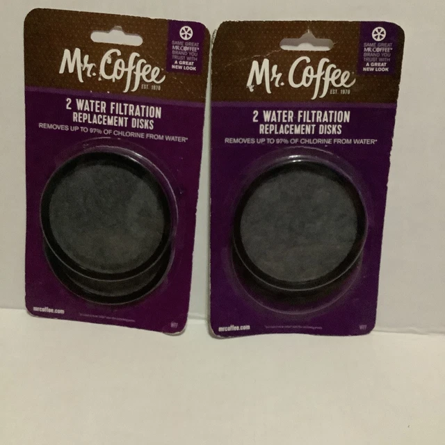 MR. COFFEE REPLACEMENT Disk Filter for 8 10 12 14 cup Coffeemaker Two
