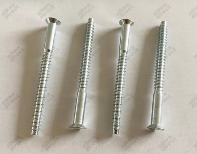 Ikea Expedit screws, Part # 104323 / 104325, chrome (4 pack) - NEW